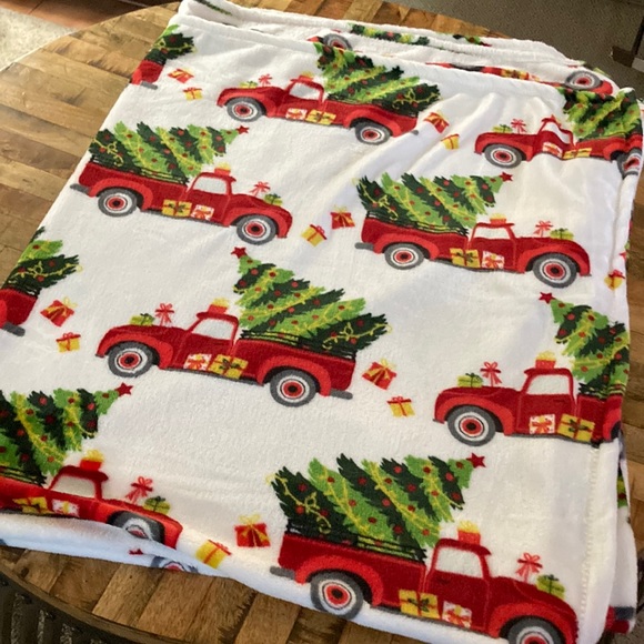 Christmas throw. 50” x 60” - Picture 1 of 3